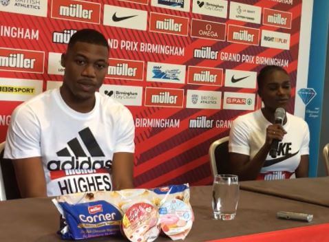 Julie Asher-Smith daughter Dina Asher-Smith with her ex-boyfriend Zharnel Hughes.